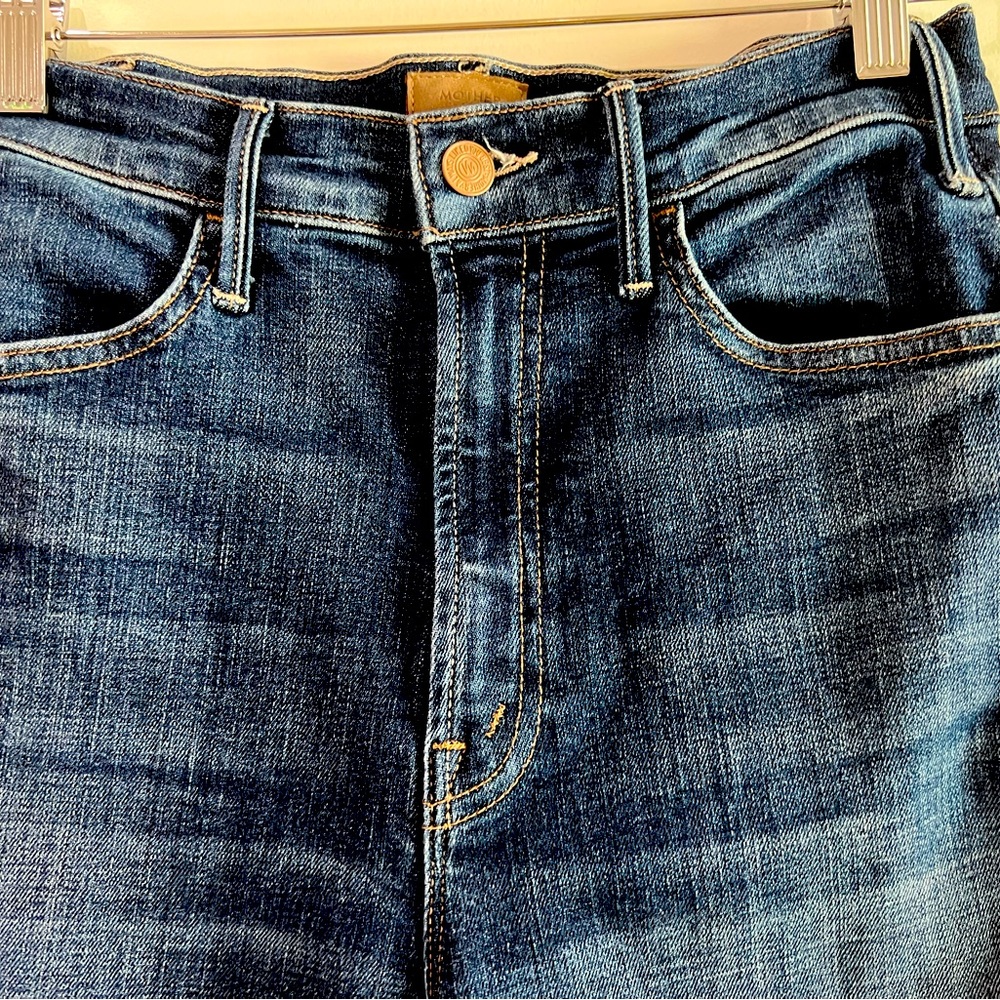 The Hustler Ankle Fray/Lust for Life - High waisted Mother denim boot cut